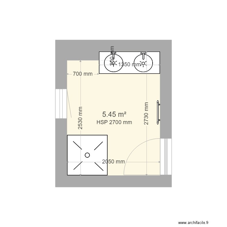 Belaubre sdb bas existant. Plan de 0 pièce et 0 m2