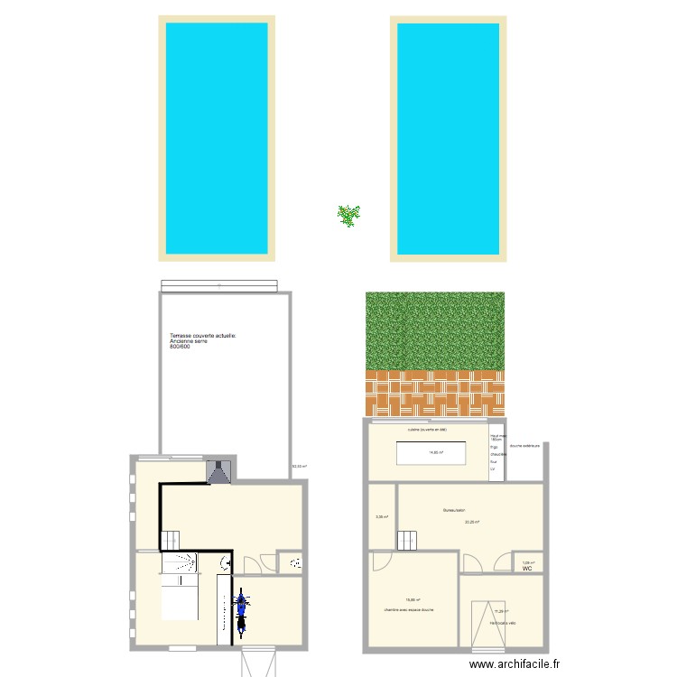 Garage 3. Plan de 7 pièces et 119 m2