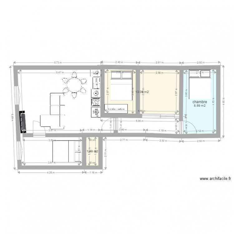Montorgueil projet 1. Plan de 0 pièce et 0 m2