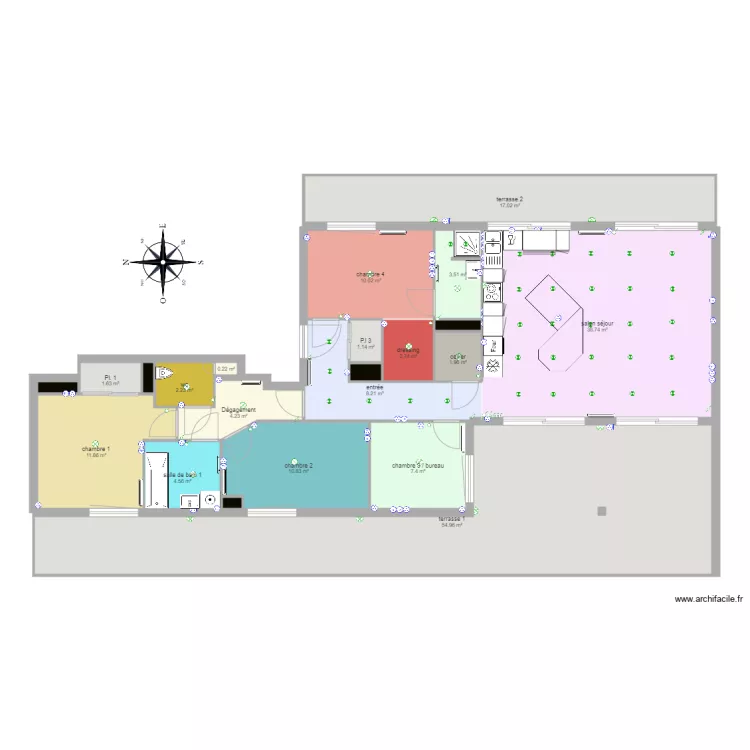 Appartement COGEDIM  Elec  Eau  Chauff. Plan de 