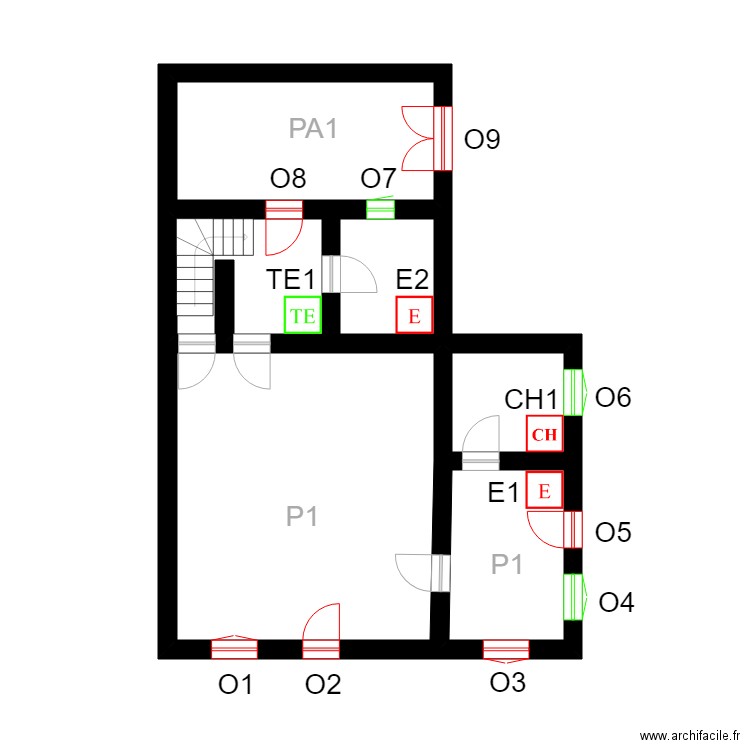 GR0006logement. Plan de 0 pièce et 0 m2