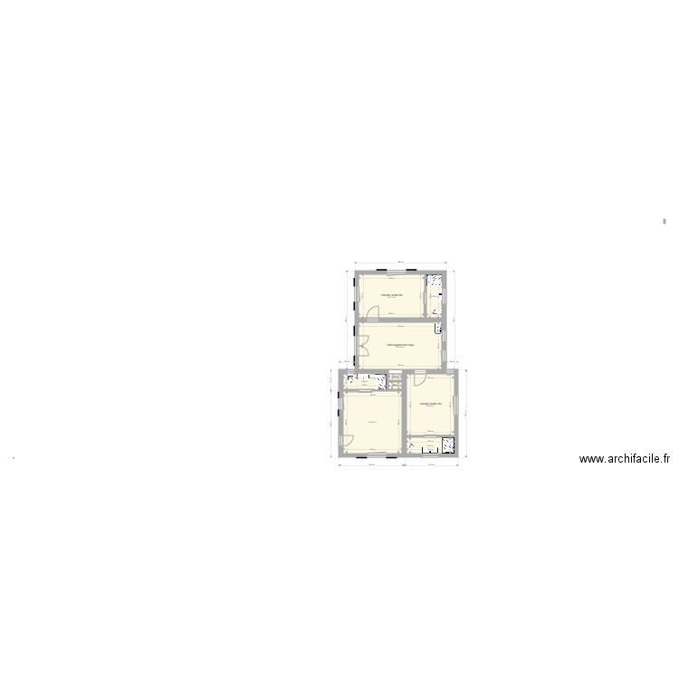 Etage Maison Ndangane Juin 2021. Plan de 0 pièce et 0 m2