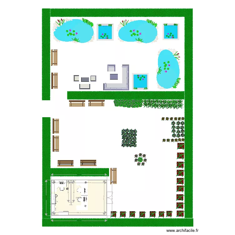 jardin botaniste. Plan de 