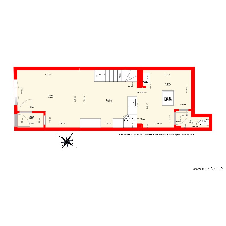 BI 5125 RDC coté. Plan de 0 pièce et 0 m2