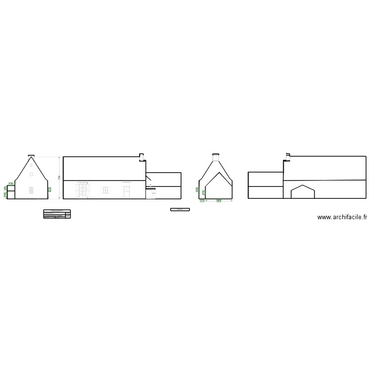 FACADES AVANT RENOVATIONS. Plan de 0 pièce et 0 m2