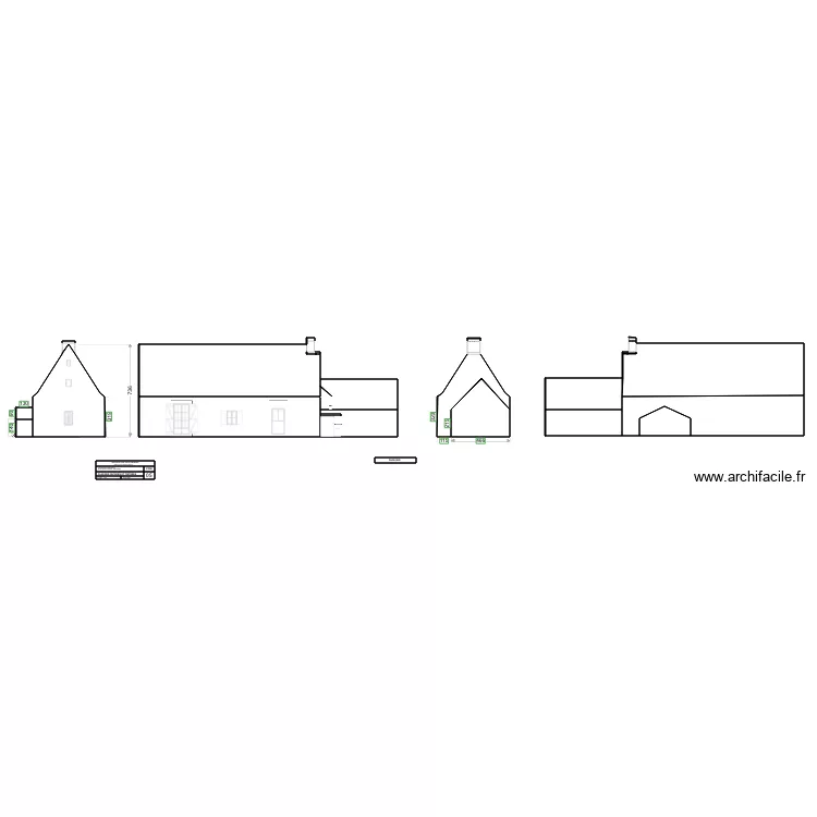FACADES AVANT RENOVATIONS. Plan de 