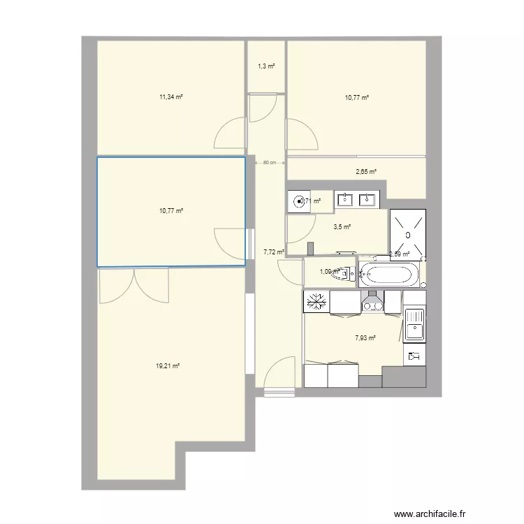 Plan eastman actuel 1 sdb version caro. Plan de 