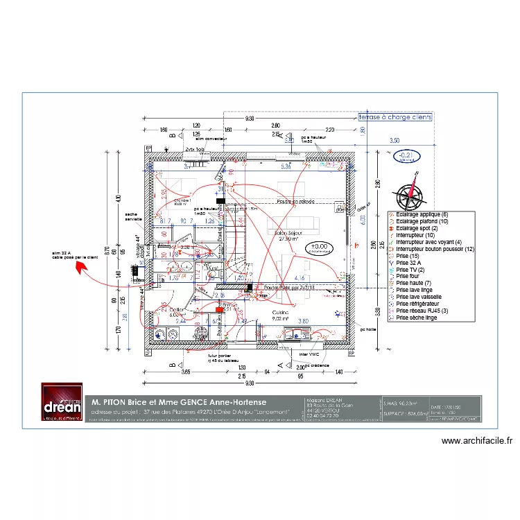 piton gence. Plan de 