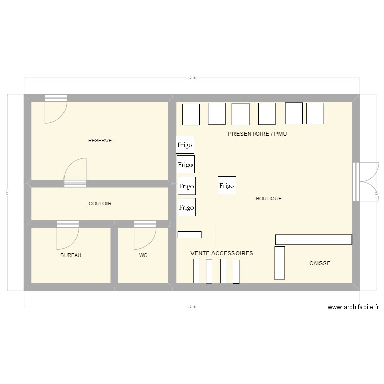 station BP. Plan de 0 pièce et 0 m2