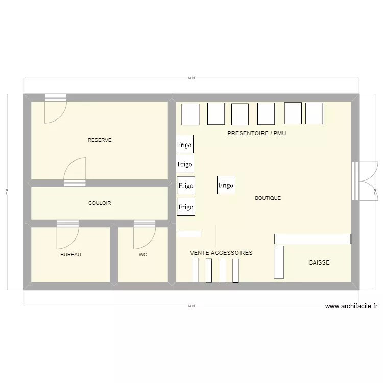 station BP. Plan de 