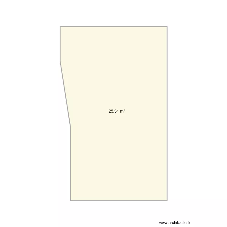 Elisa P&eacute;rier. Plan de 1  et 25 m²