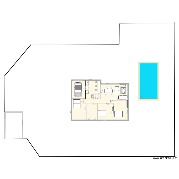 ferreira. Plan de 1 pièce et 104 m2