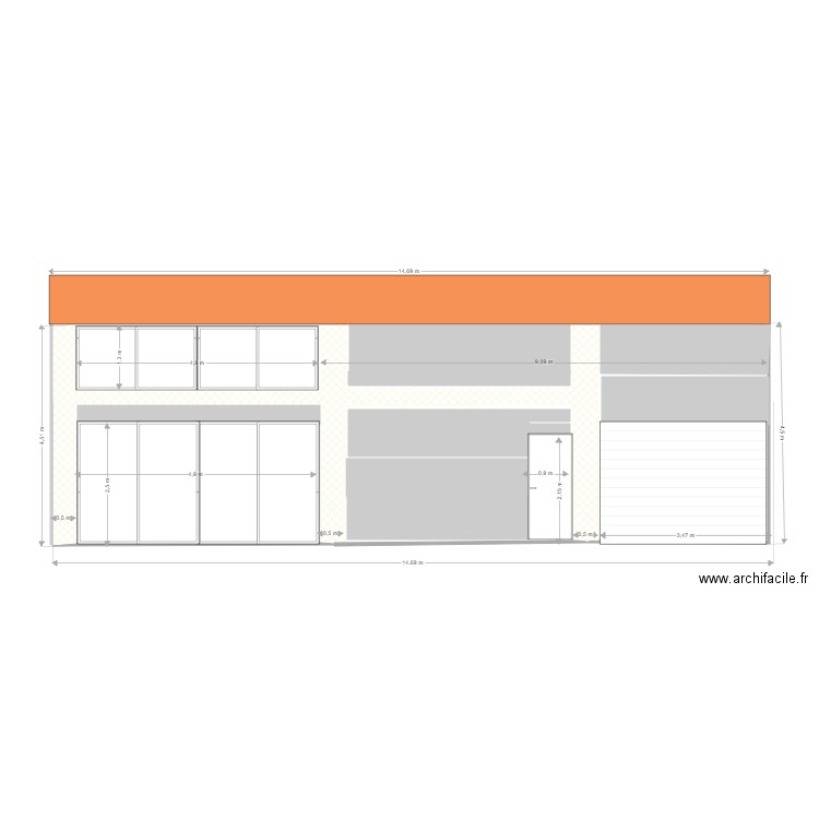 facade 2. Plan de 0 pièce et 0 m2