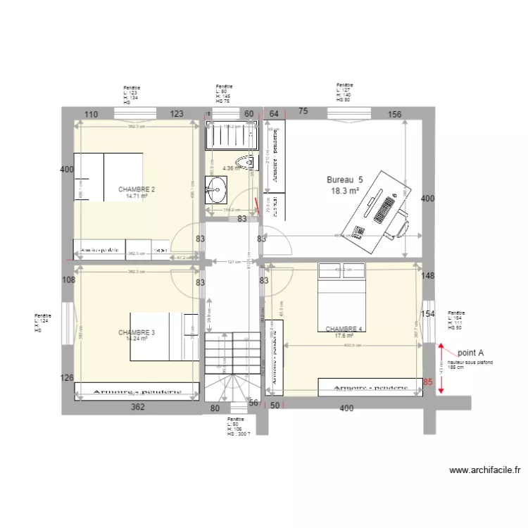 maison &eacute;tage FUTUR 1. Plan de 