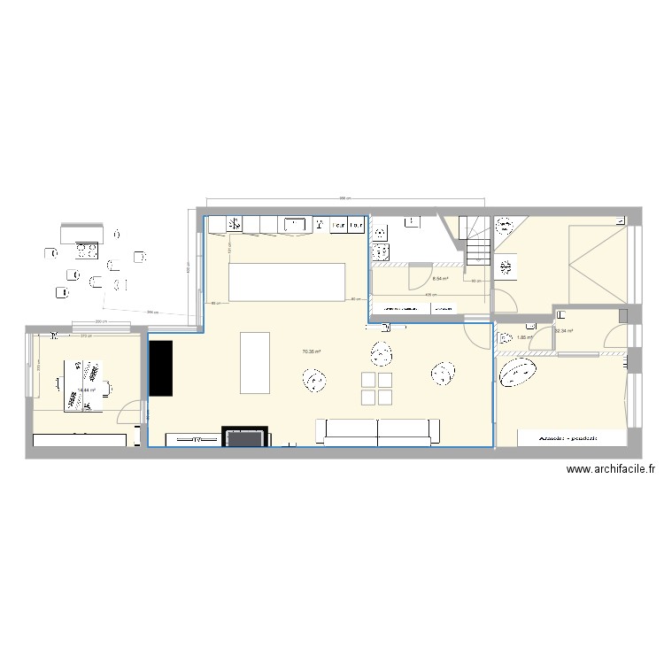 105 plan rdc agencement. Plan de 0 pièce et 0 m2