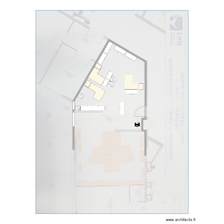bureau AMA 10eme. Plan de 0 pièce et 0 m2