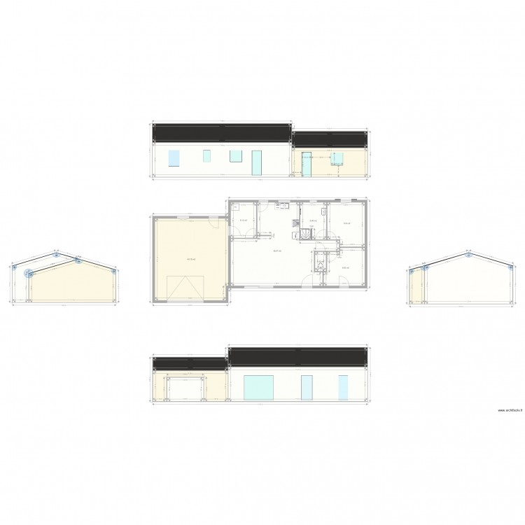 Construction garage Naintré 3D. Plan de 0 pièce et 0 m2