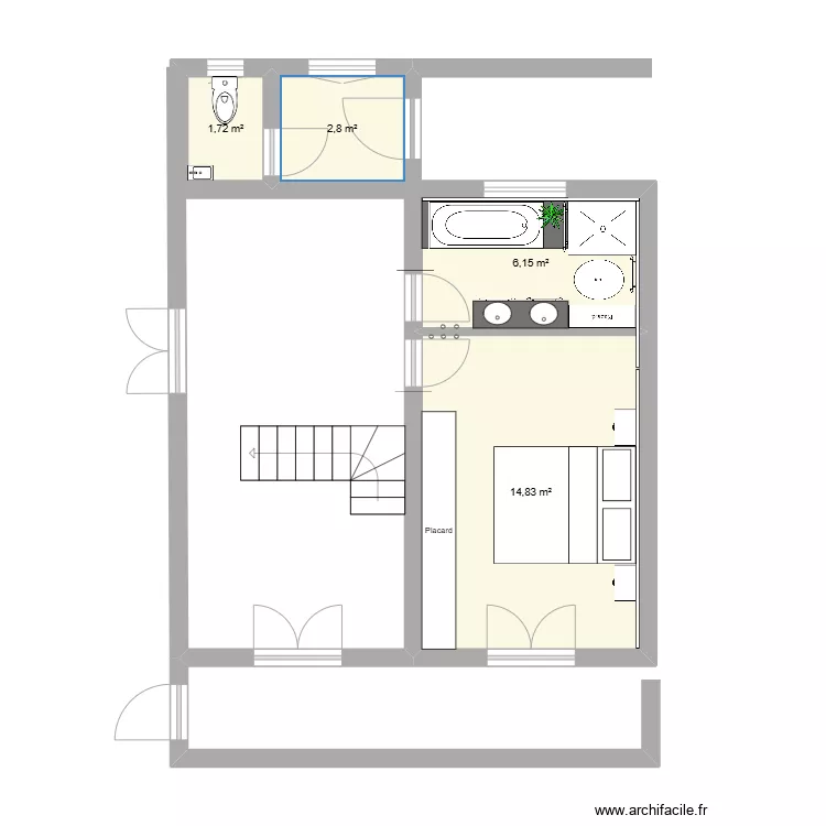 Chambre parentale 4. Plan de 
