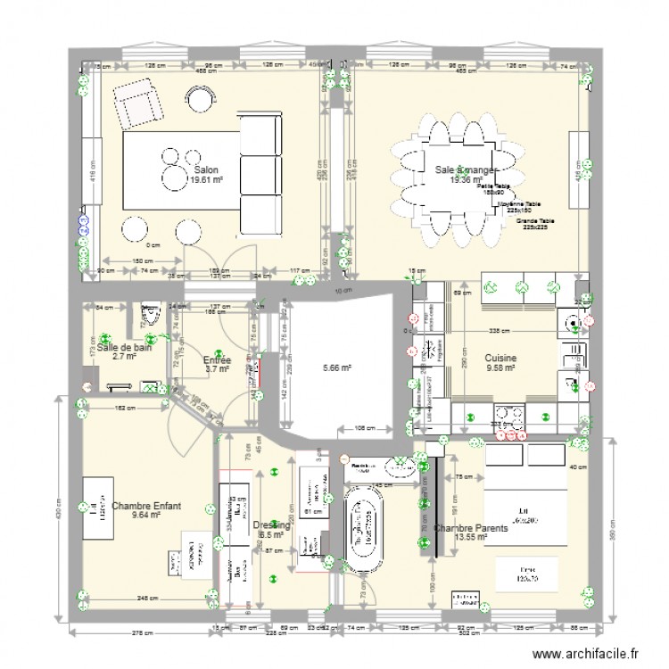 Plan Appartement Descombes du 7 juin 2017. Plan de 0 pièce et 0 m2
