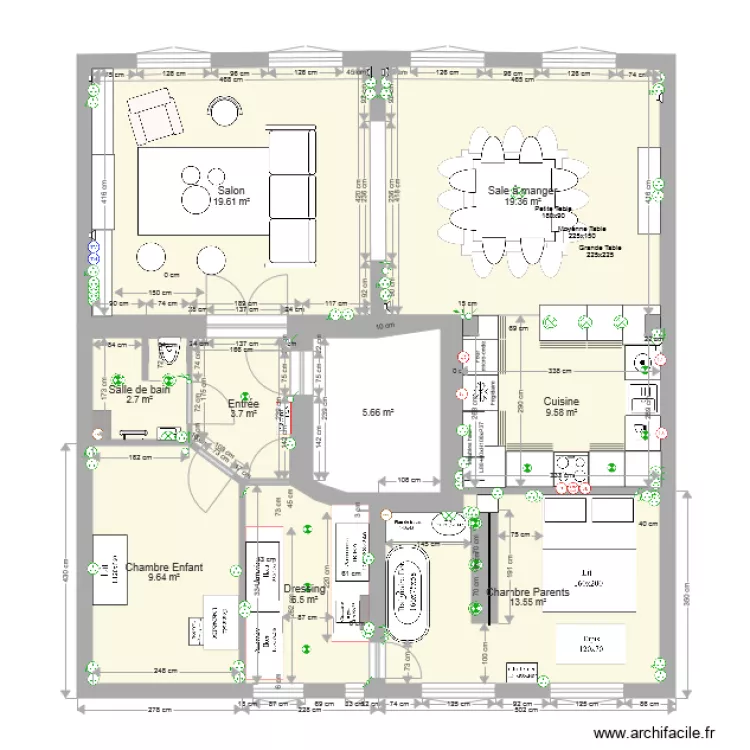 Plan Appartement Descombes du 7 juin 2017. Plan de 