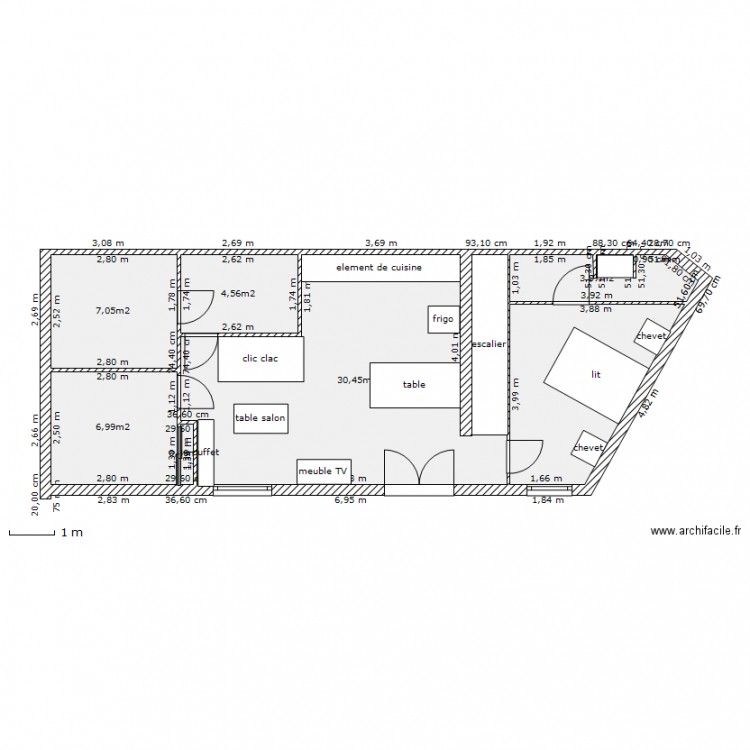 lacanau agrandi rdc. Plan de 0 pièce et 0 m2