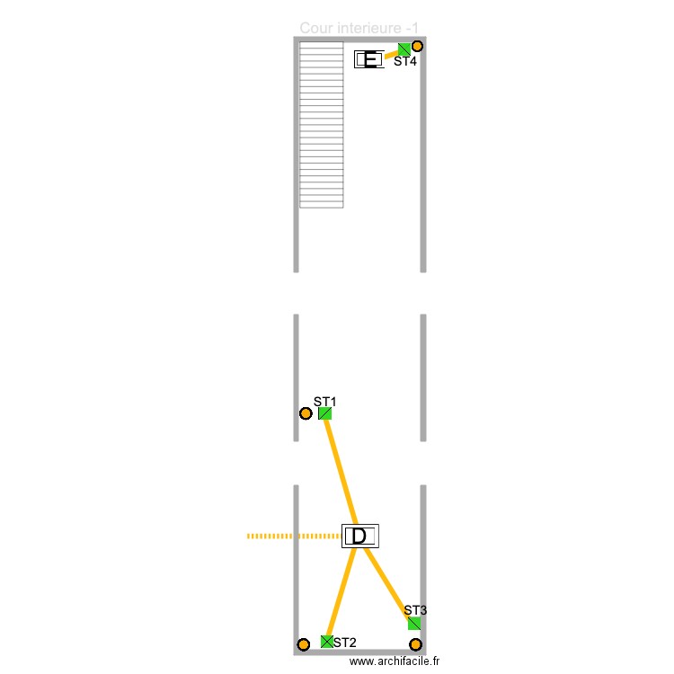 Chantier Voo Naples 29 Cour iterieur m1. Plan de 0 pièce et 0 m2