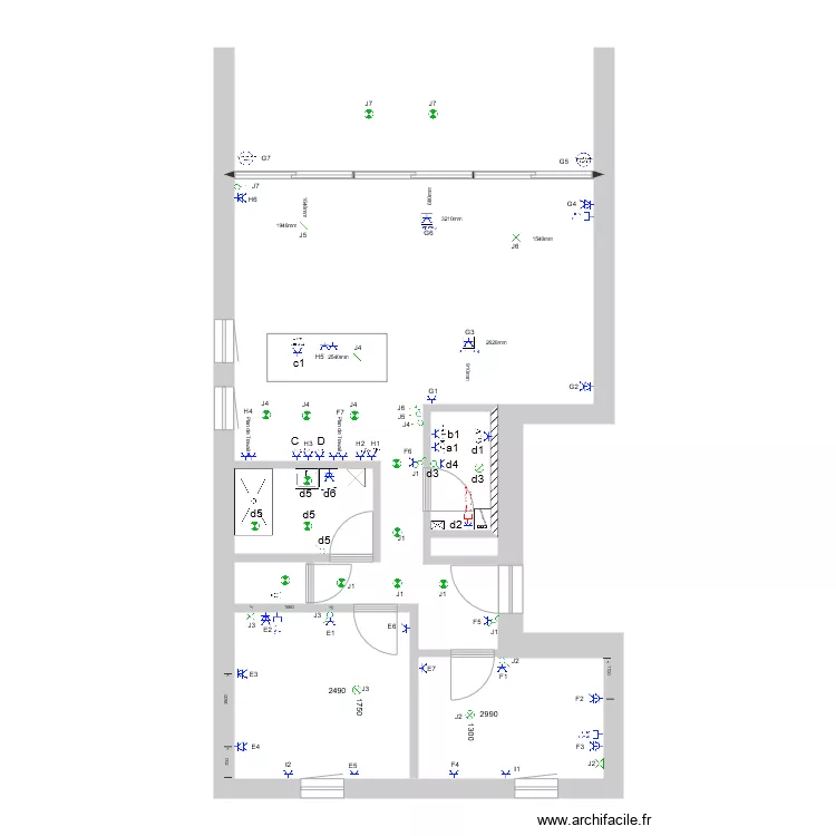 Appartement B1 b. Plan de 