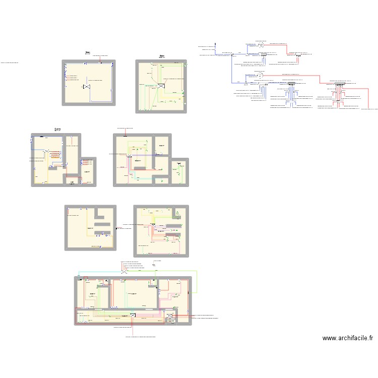 coulonge. Plan de 16 pièces et 194 m2