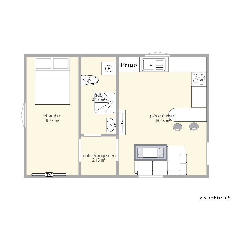Appartement 1er Droite. Plan de 0 pièce et 0 m2