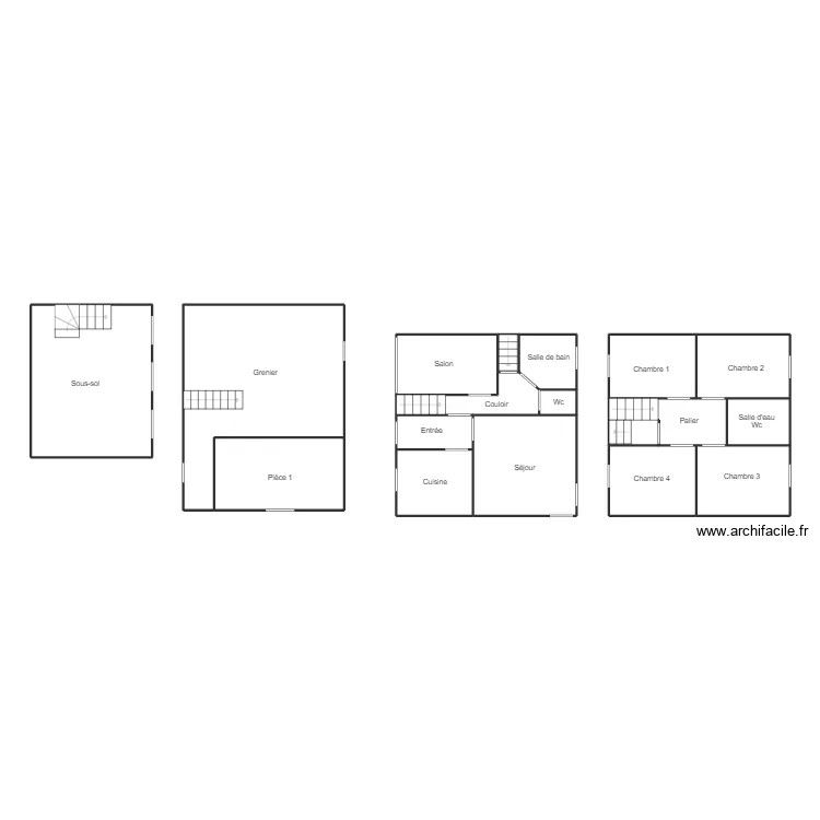 QUIMPER YVIN. Plan de 