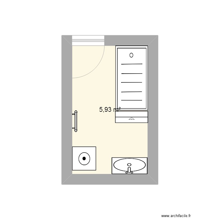 salle de bain sophie. Plan de 0 pièce et 0 m2