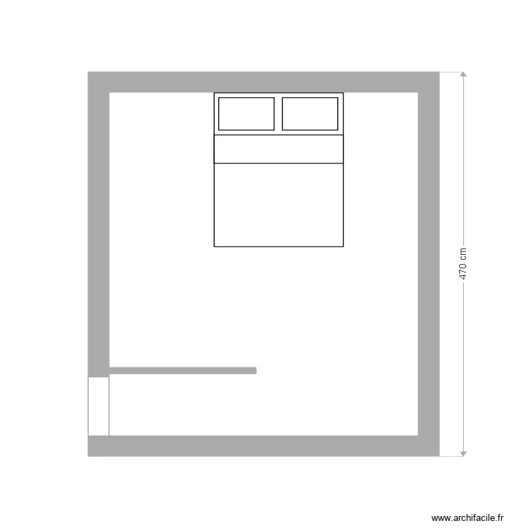 grande chambre etage avant sdb. Plan de 