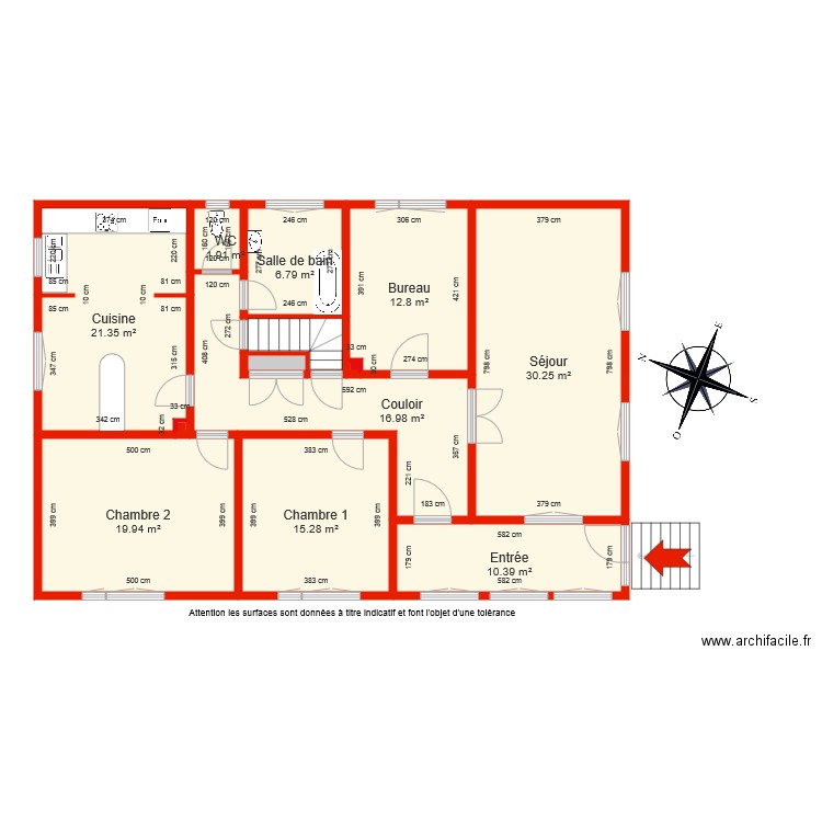 BI 5572 rdc côté. Plan de 0 pièce et 0 m2