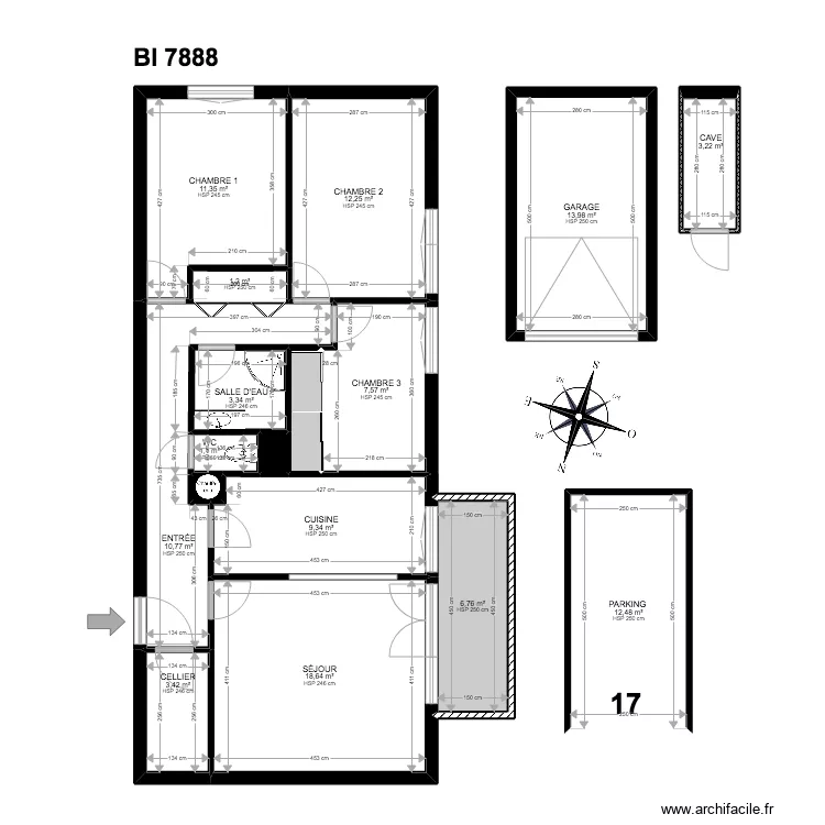 BI 7888. Plan de 