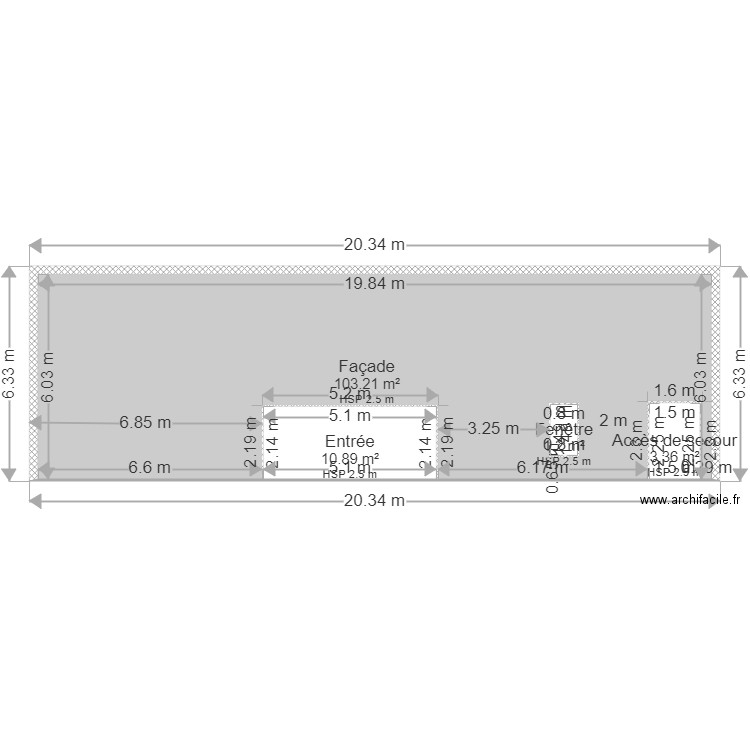 plan de coupe 1. Plan de 0 pièce et 0 m2