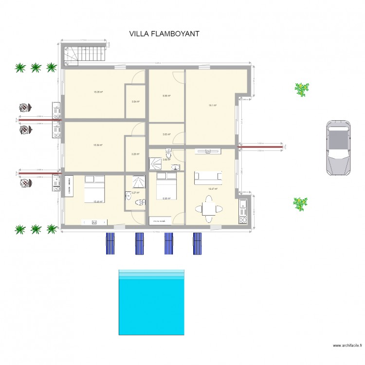 maison Anse Mitan. Plan de 0 pièce et 0 m2