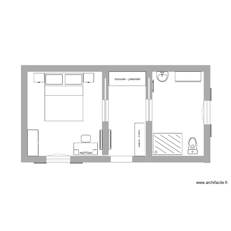 duplex. Plan de 