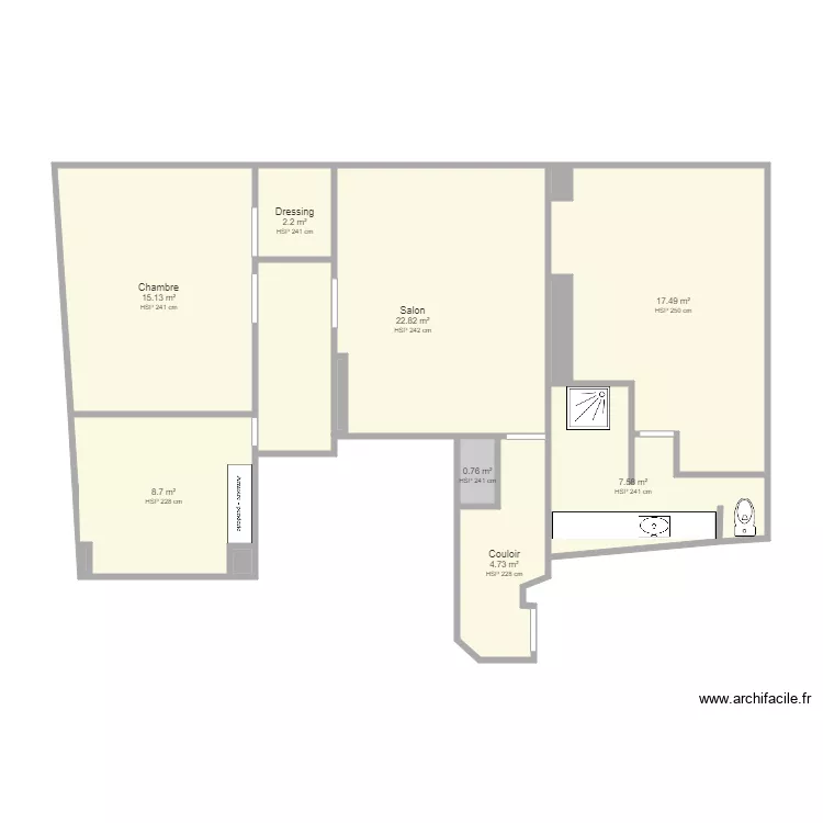 Appartemet anneyron. Plan de 