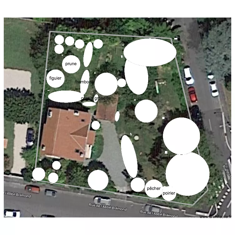 jardin avant. Plan de 