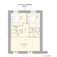 Loft 1er  Niveau sur Mezzanine