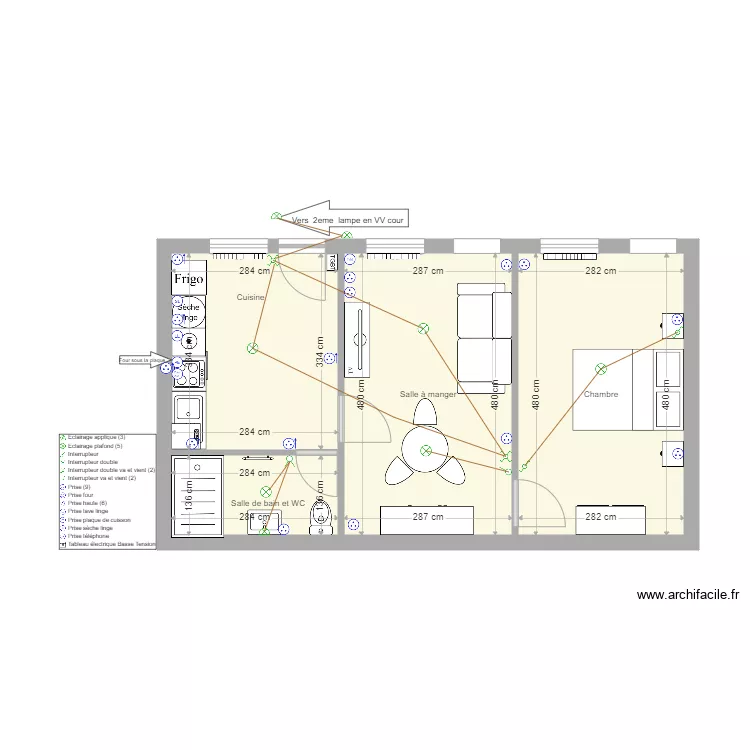 dupreeuw cour 2. Plan de 