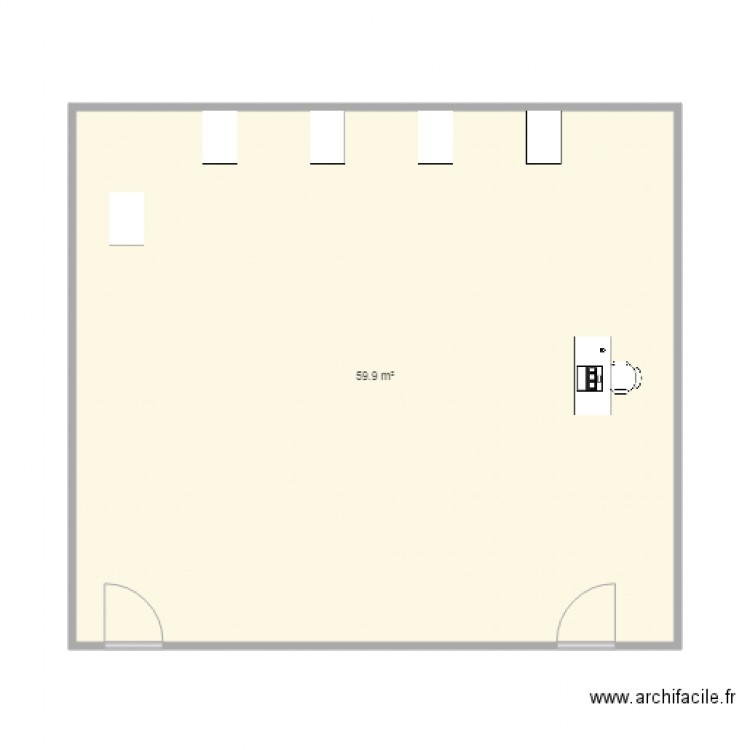 classe covid. Plan de 0 pièce et 0 m2