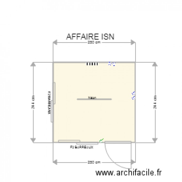 AFFAIRE ISN. Plan de 0 pièce et 0 m2