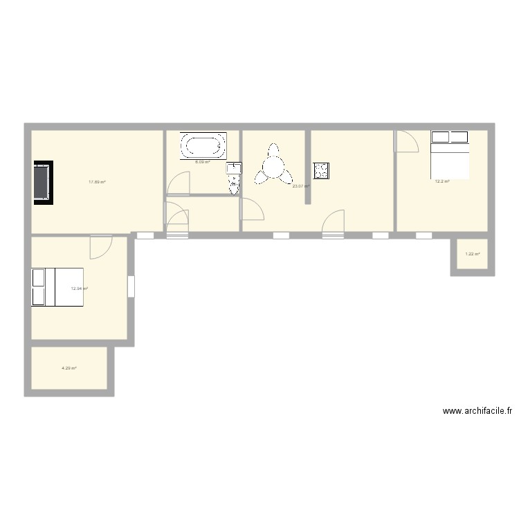 Appartement Nimes. Plan de 0 pièce et 0 m2