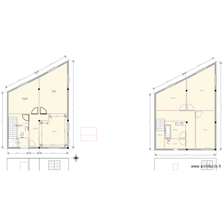 HEZIL 1. Plan de 13 pièces et 131 m2