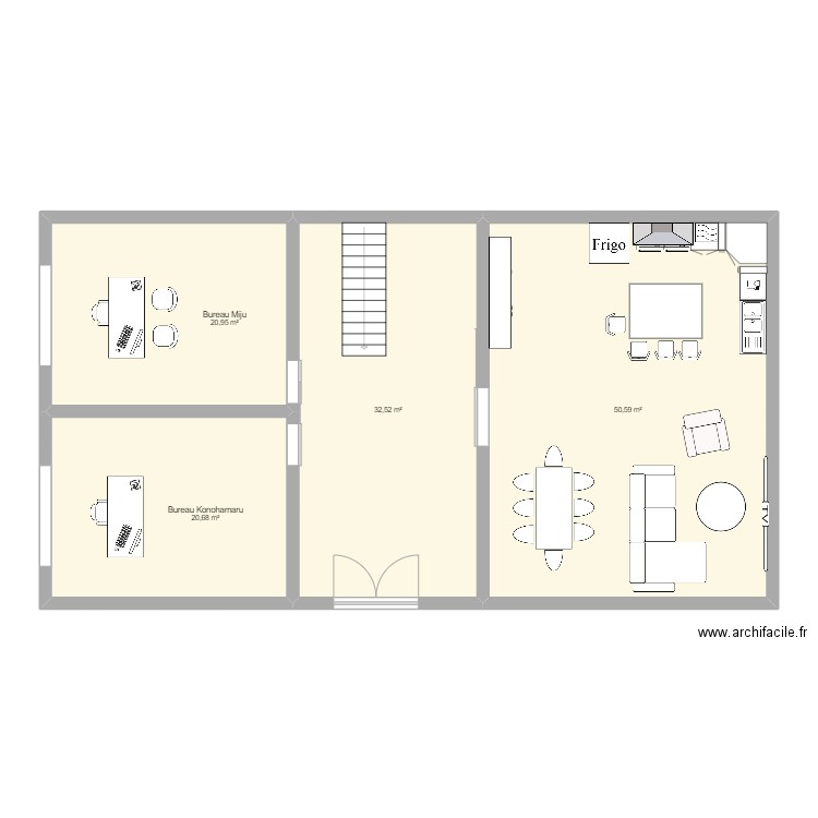 PLan maison miju . Plan de 8 pièces et 191 m2