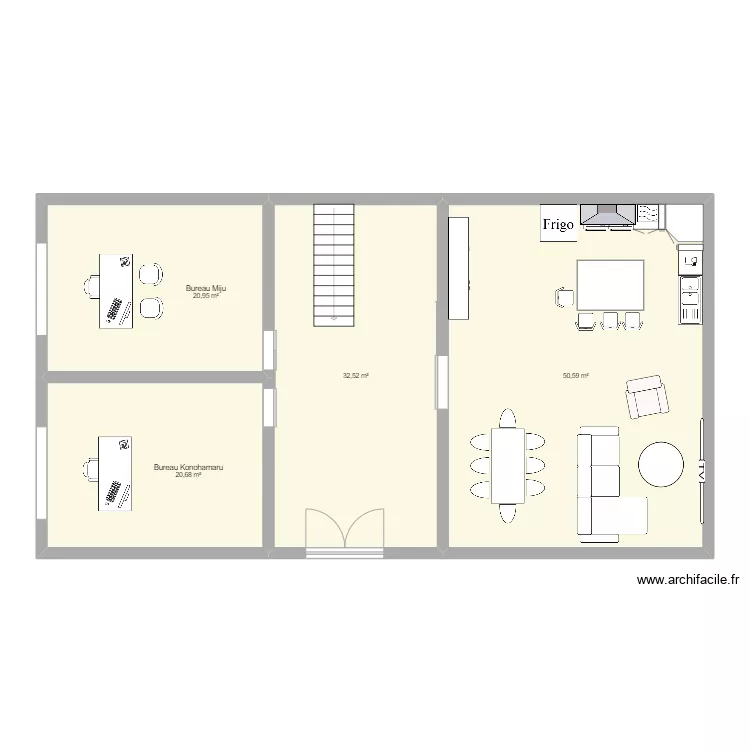 PLan maison miju . Plan de 