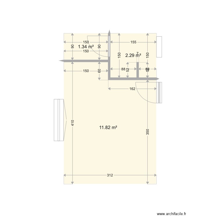 Ch Palier. Plan de 0 pièce et 0 m2