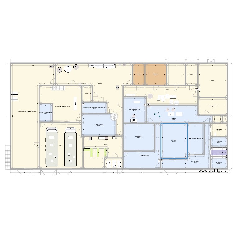 Charcuterie DESTANG 001-2. Plan de 41 pièces et 882 m2