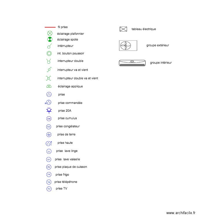 nom prise et intérupteur. Plan de 0 pièce et 0 m2